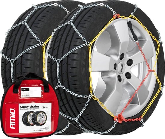 AMiO sneeuwkettingen 9 mm met opbergtas