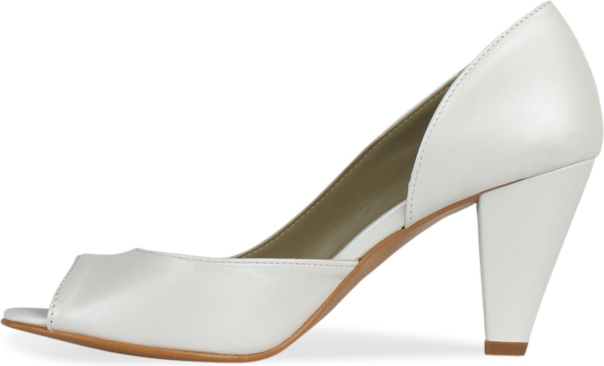 Noë Shoes Nicolina Peeptoe Ivory