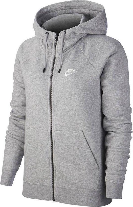 Nike Essential Fleece vest dames grijs " | bol.com