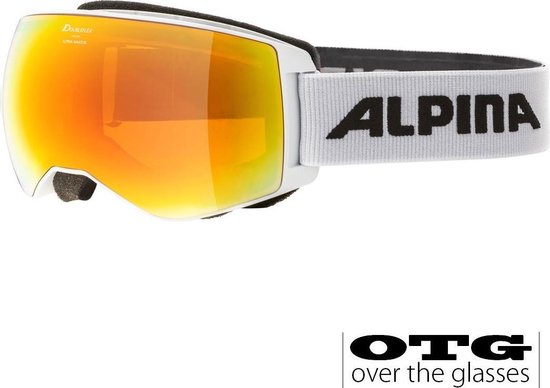 Alpina Naator Q-Lite OTG Skibril - Wit | Categorie 2 | bol.com