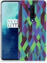 TPU Hoesje OnePlus 7T Pro Abstract Green Blue