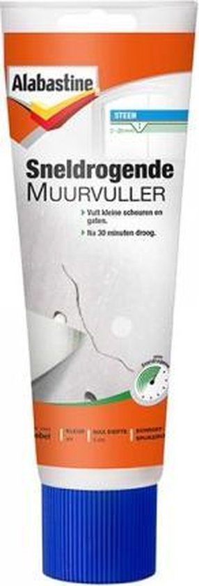 Alabastine Sneldrogende Muurvuller Tube - Wit - 330 gram