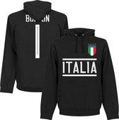 Italië Buffon 1 Team Hoodie -  Zwart - S