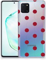 Geschikt voor Samsung Galaxy Note 10 Lite Siliconen Case Cherries