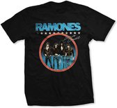 Ramones Heren Tshirt -2XL- Circle Photo Zwart
