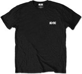 AC/DC - About To Rock Heren T-shirt - S - Zwart