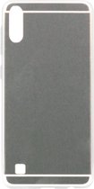 ADEL Siliconen Back Cover Softcase Hoesje Geschikt voor Samsung Galaxy A10/ M10 - Spiegel Zilver