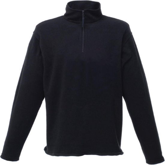 Zwarte dunne fleece trui met halve rits merk Regatta maat 3XL