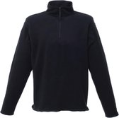 Zwarte dunne fleece trui met halve rits merk Regatta maat 2XL