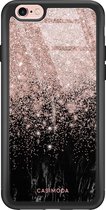 iPhone 6/6s hoesje glass - Marmer twist | Apple iPhone 6/6s case | Hardcase backcover zwart