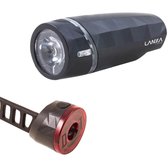 Spanninga Lanza Kit d'éclairage vélo - 20 lumens - Batterie