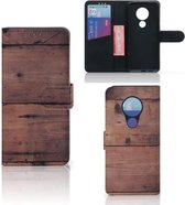 Smartphone Hoesje Nokia 7.2 | Smartphone Hoesje Nokia 6.2 Book Style Case Old Wood