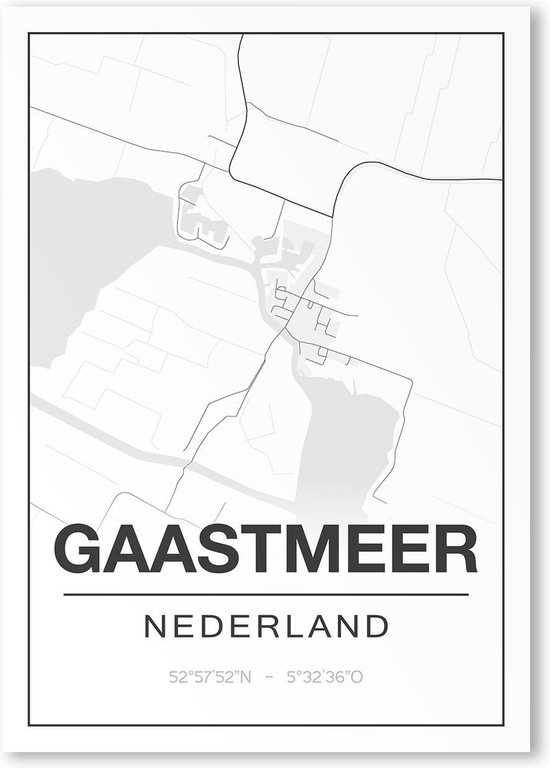 Poster/plattegrond GAASTMEER - A4
