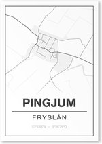 Poster/plattegrond PINGJUM - A4