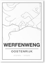 Poster/plattegrond WERFENWENG - 30x40cm