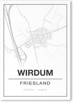 Poster/plattegrond WIRDUM - 30x40cm