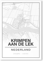 Poster/plattegrond KRIMPENAANDELEK - A4