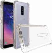 Samsung Galaxy A6 Plus hoes - Anti-Shock TPU Back Cover - Transparant