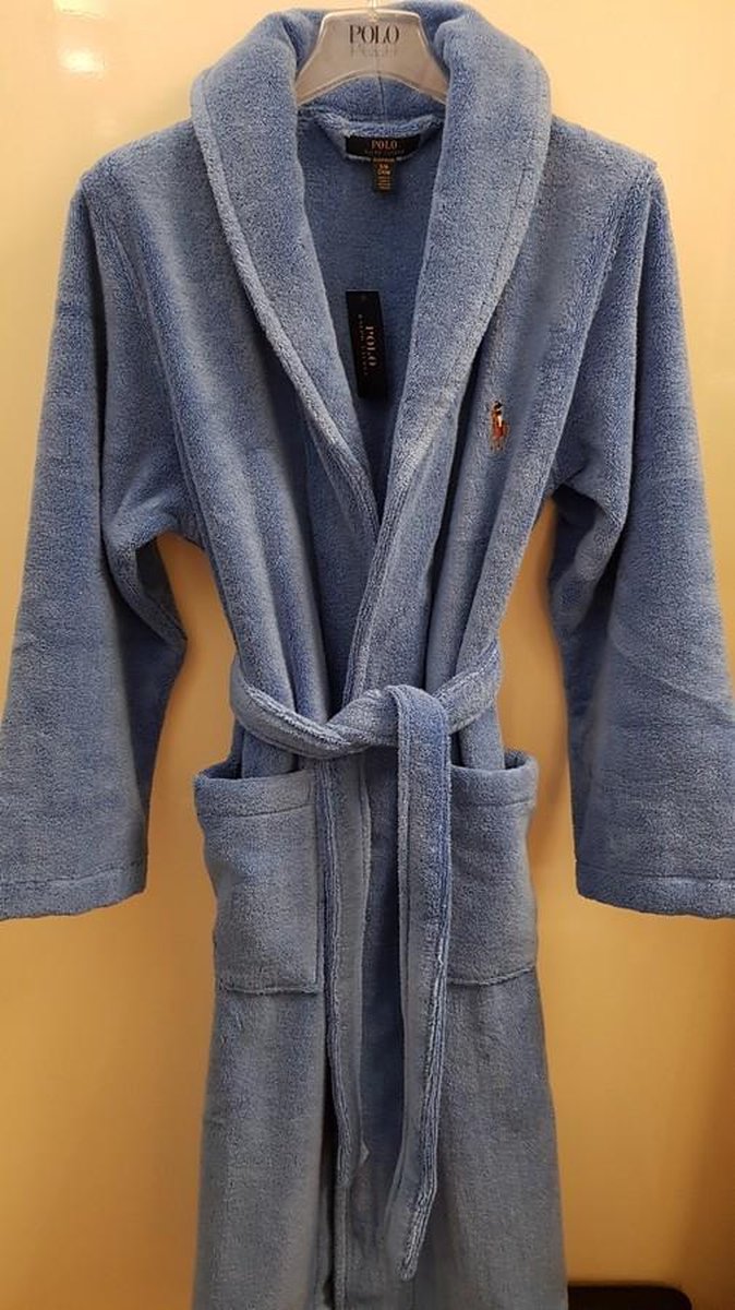 Polo Ralph Lauren | Cotton Terry Shawl Robe Blue | L/XL | bol.com