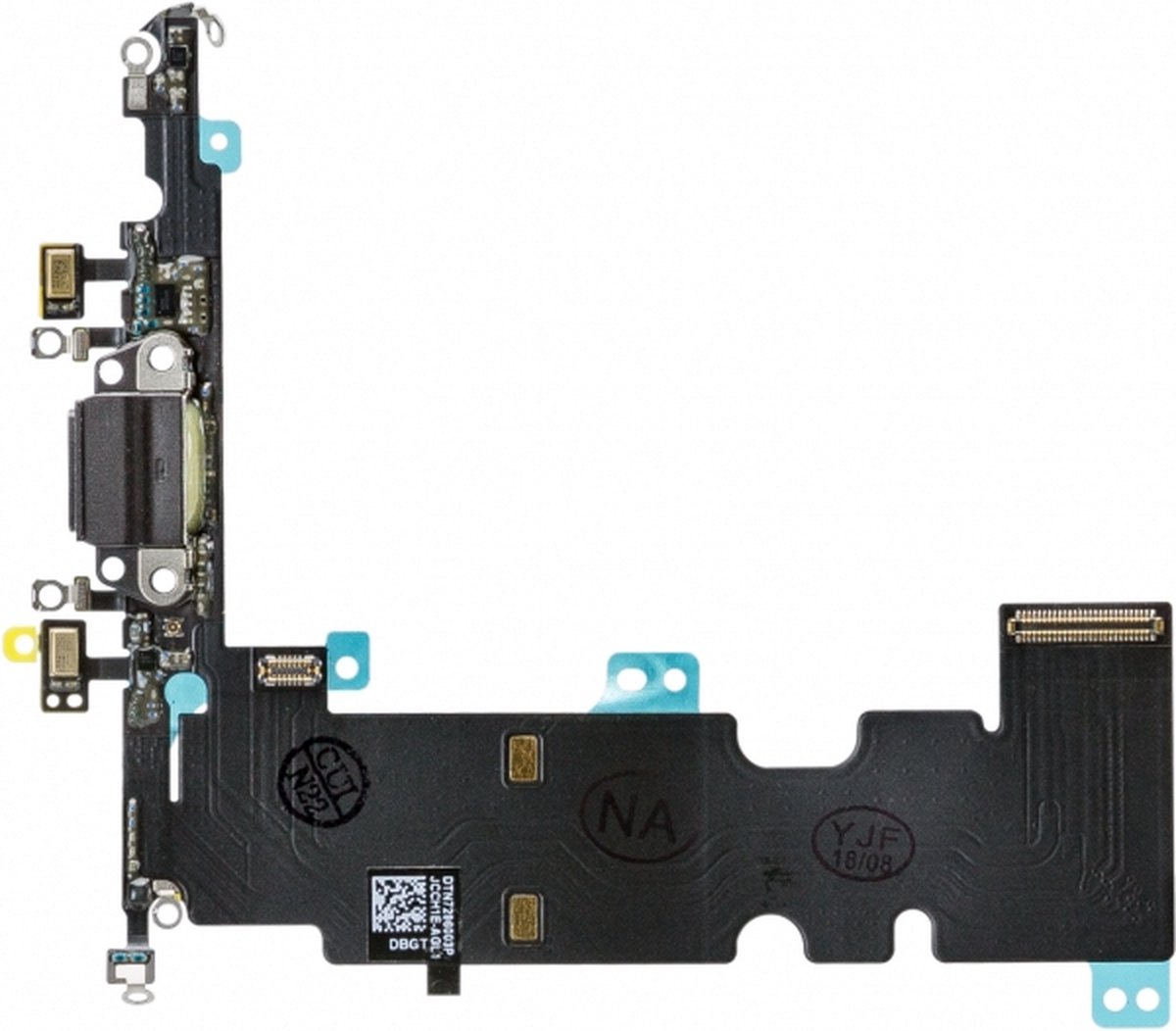 Replacement Charge/Data Connector incl. Flex Cable for Apple iPhone 8 Plus Black OEM