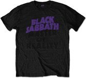 Black Sabbath - Masters Of Reality Album Heren T-shirt - met rug print - L - Zwart