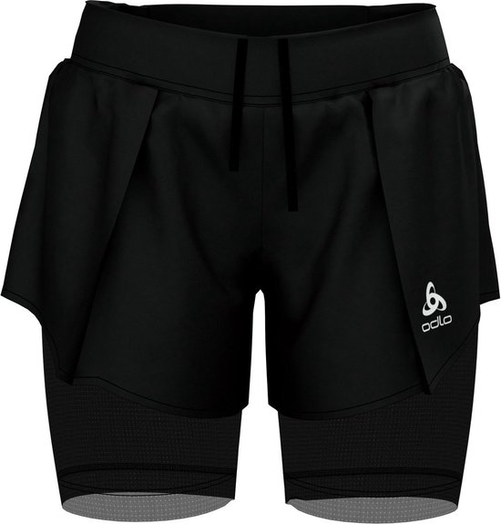 Odlo 2-In-1 Shorts Zeroweight Ceramicool Pro Dames Sportbroek - Black -  Maat XS | bol.com