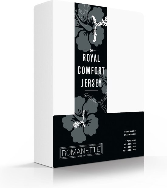 Royal Comfort Hoeslaken Stretch Lits-Jum. Wit 160/180/200X200/210/220 Cm