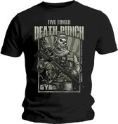 Five Finger Death Punch Heren Tshirt -M- War Soldier Zwart