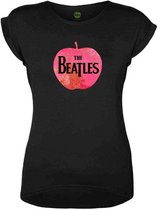 The Beatles Dames Tshirt -M- Apple Logo Zwart