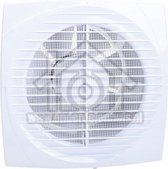 Ventilator, axiaal 150, wit, o.a. voor badkamer, toilet of keuken