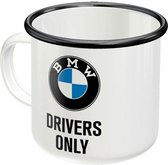 BMW Drivers Only Emaille Mok