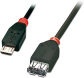 Lindy - USB 2.0 Kabel Typ Micro-B / A OTG, 0,5m