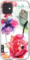 Casetastic Apple iPhone 11 Hoesje - Softcover Hoesje met Design - Watercolor Flowers Print