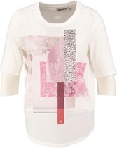 Garcia off white shirt materiaalmix - Maat  XS