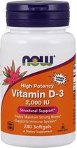 Now Foods - Vitamine D3 2000 IU - 240 softgels