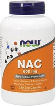 NAC, 600 mg (250 vegetarische capsules) - Now Foods