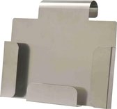 LPC Klembord folderbakje aluminium - A4 -liggende uitvoering - folderhouder wand