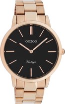 OOZOO Vintage series - rosé goudkleurige horloge met rosé goudkleurige roestvrijstalen armband - C20024 - Ø42