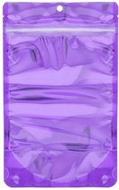 Pochettes Stand Up Transparent / Violet 13x7.9x20.6cm | 113 grammes (100 pièces)