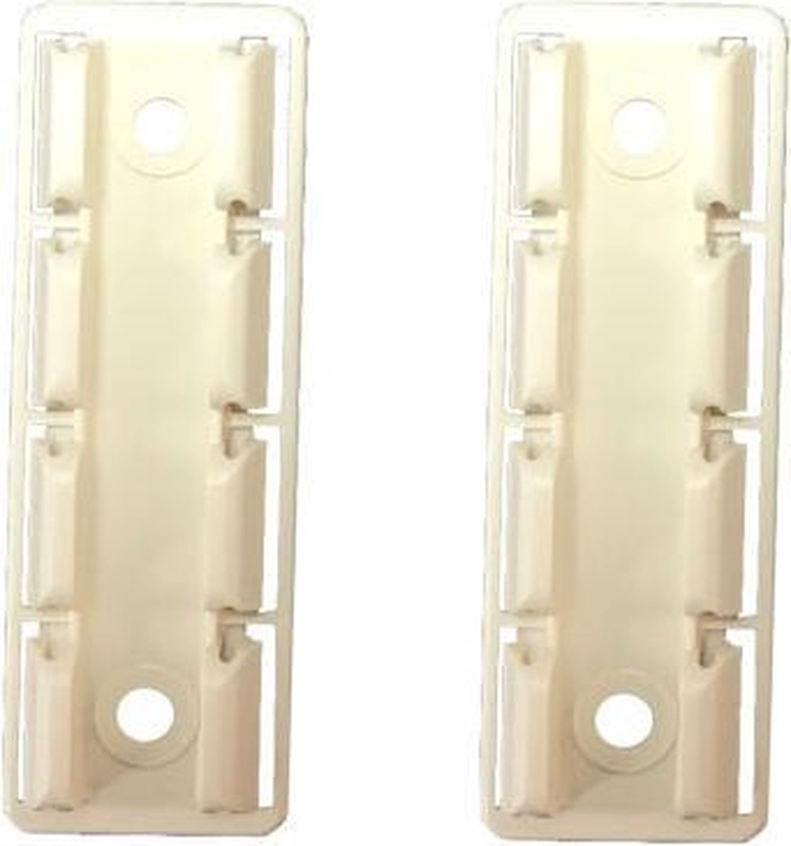 Plisse hordeur bevestigingsplaatje Creme-wit 1 st.