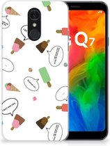 LG Q7 Siliconen Case IJsjes