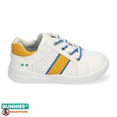 Bunnies JR 220142-900 Jongens Lage Sneakers - Wit - Imitatieleer - Veters