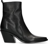 Manfield - Dames - Korte leren cowboylaarzen - Maat 39