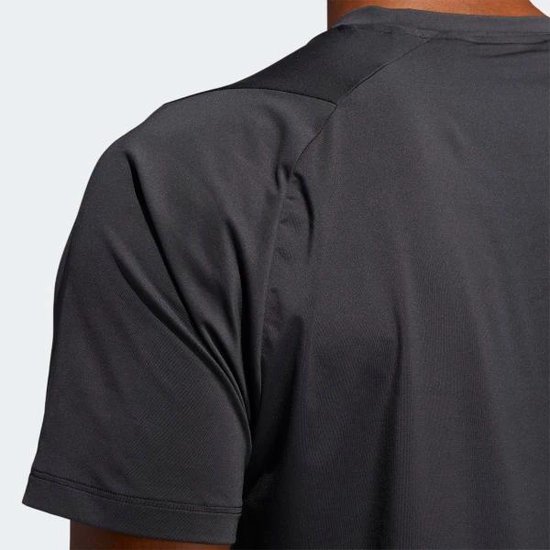 adidas FreeLift 3-Stripes shirt heren zwart/wit | bol.com