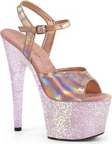 Pleaser Sandaal met enkelband, Paaldans schoenen -36 Shoes- ADORE-709HGG Paaldans schoenen Roze