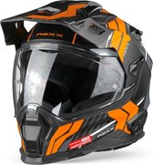 Nexx X.WED2 Wild Country Black Orange Matt Integraalhelm - Motorhelm - Maat XXXL