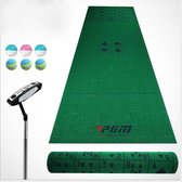 PGM Golf Indoor Putting Green Putter Practice Green Mat Blanket Set  Playing Cards Type  1x3.5m