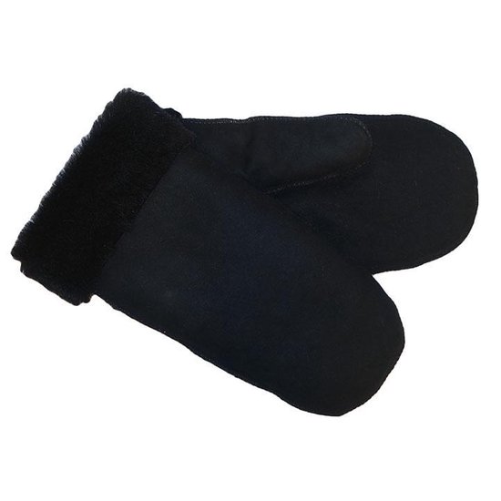 Bernardino Mitaines Double Face avec doublure en agneau - noir - Unisexe - Taille 10 ( XXL)