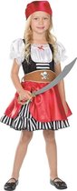 Rubie's Verkleedkostuum Piraat Grace Meisjes Rood/zwart Maat 140