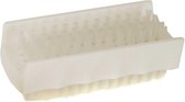 5x Witte nagelborstel tweezijdig bezet  - Persoonlijke verzorging - Kunststof / kunstvezel